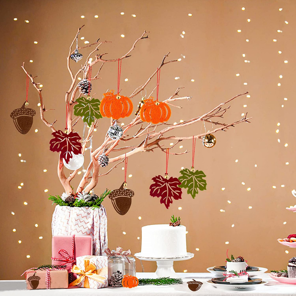 Poze Set de 16 decoratiuni pentru Halloween Taekooki, pasla, multicolor