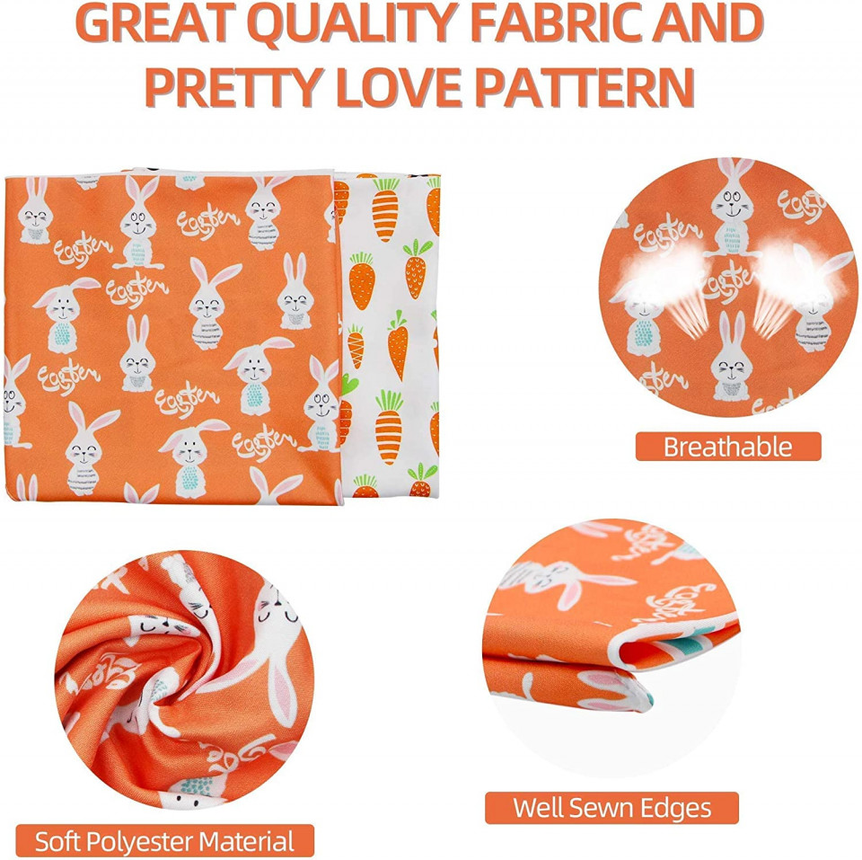 Poze Set de 2 bandane pentru caini Reakoo, textil, multicolor, 47 x 47 x 71 cm
