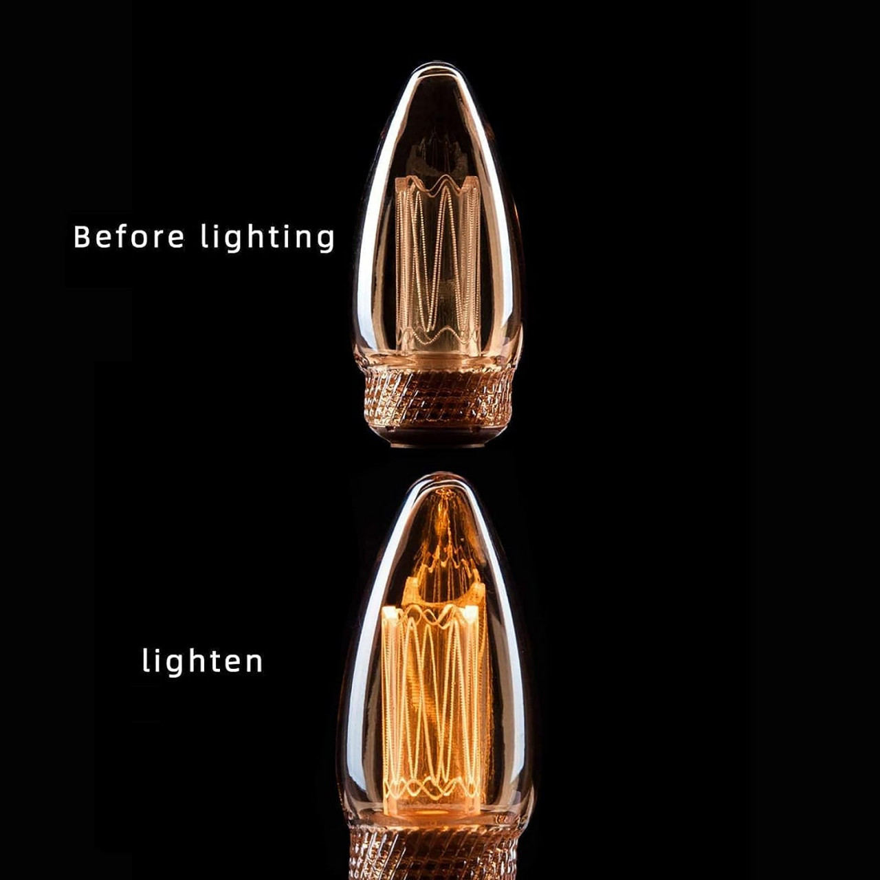 Poze Set de 2 becuri Esip, LED, E14, sticla, 3,5 x 10,4 cm, 2W
