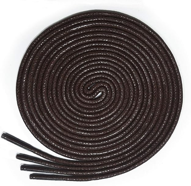 Set de 2 perechi de sireturi pentru ghete Lorpops, maro inchis, poliester, 60 cm