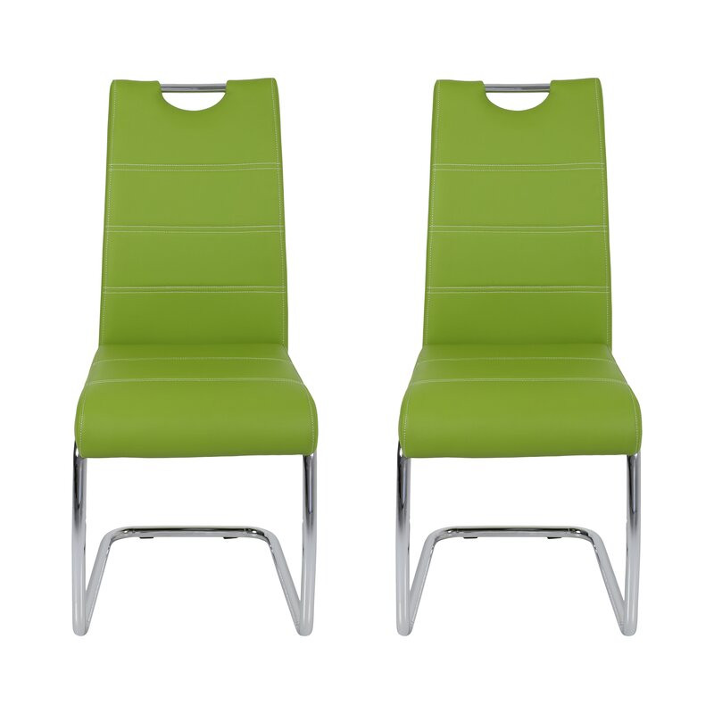 Set de 2 scaune Flora din metal, verde, 98 x 43 cm chilipirul-zilei.ro imagine 2022