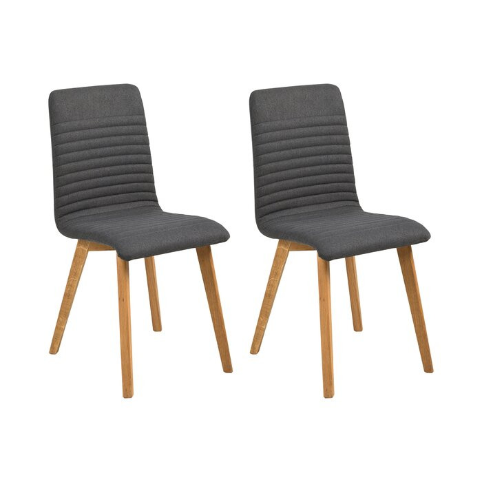 Set de 2 scaune Hanna, lemn, antracit, 90 x 42 x 43 cm chilipirul-zilei.ro/