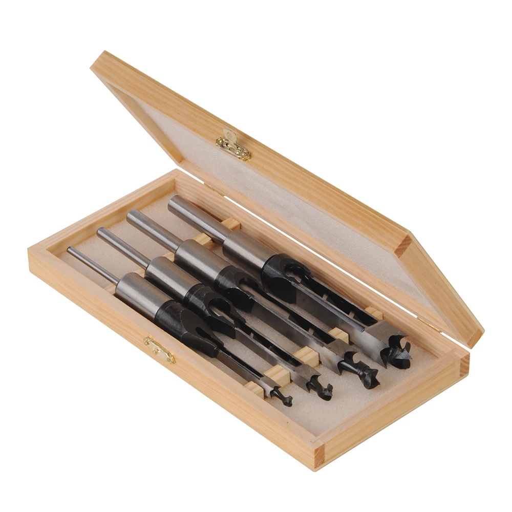 Set de 4 burghie cu muchii ascutite Silverline