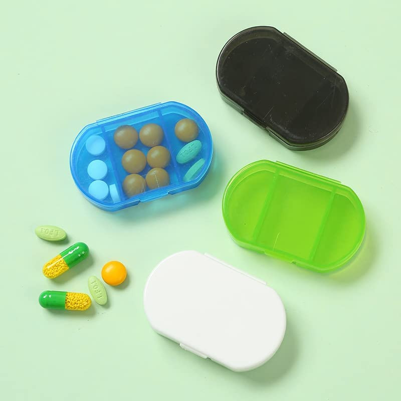 Set de 4 organizatoare pentru medicamente Hanaiette, plastic, multicolor Accesorii imagine 2022