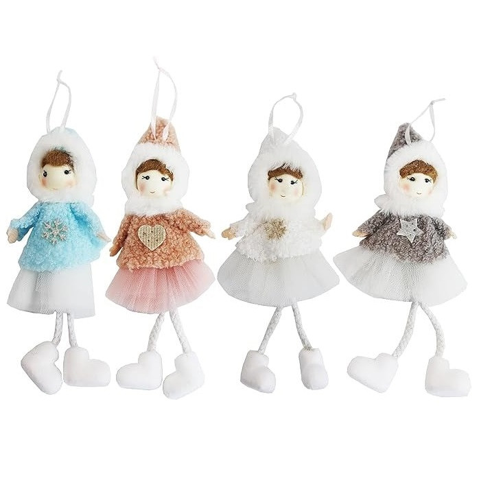 Set de 4 ornamente pentru bradul de craciun, 20 cm