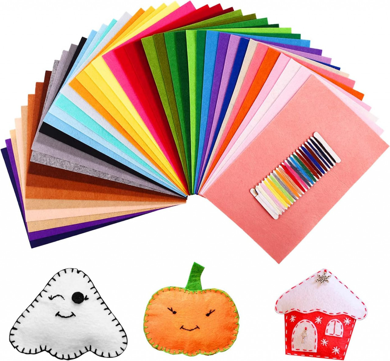 Set de 41 coli de pasla pentru mestesuguri SOLEDI, multicolor, 20 x 30 cm