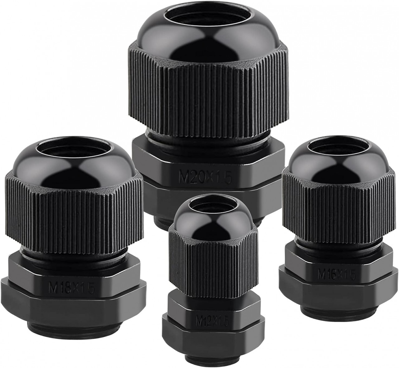 Set de 50 conectori pentru cablu CHIFOOM, plastic, negru