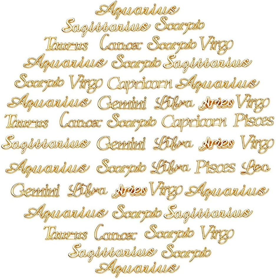 Set de 96 decoratiuni pentru rasina epoxidica Noblik, plastic, auriu