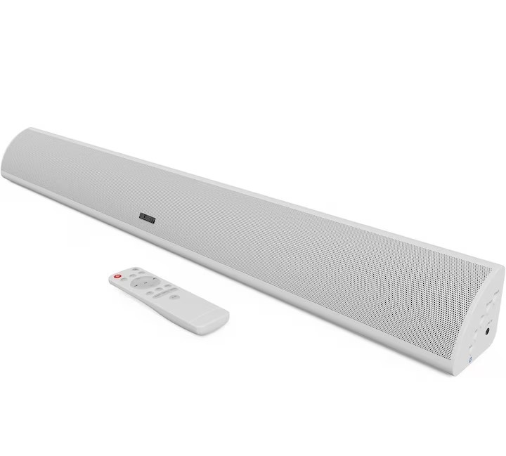 Soundbar cu Subwoofer integrat, Majority, Snowdon, 2.1, Bluetooth, PC, Wireless, AUX, 120 W, alb, resigilat