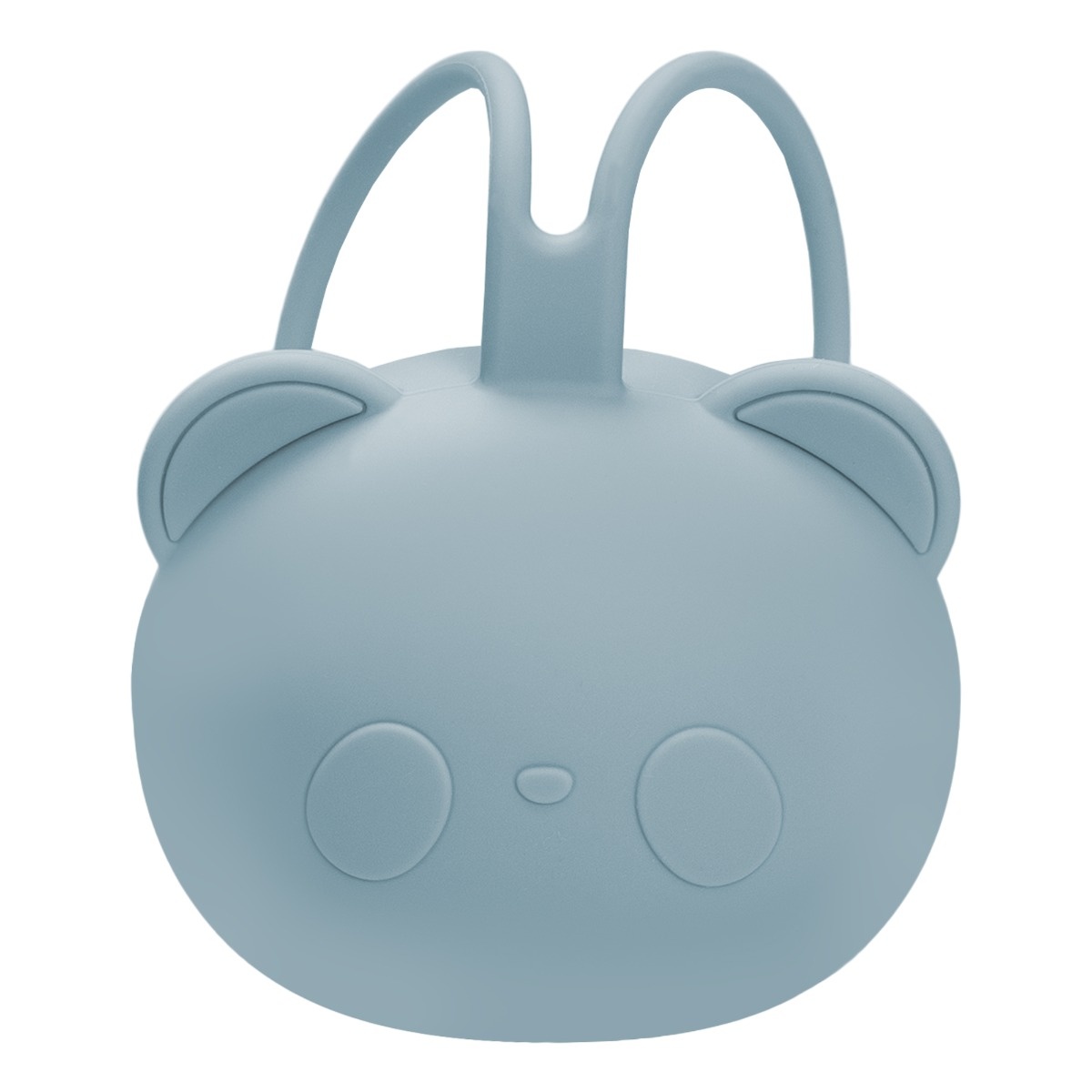 Suport pentru suzeta din silicon, AppeKids, The Little Bear - Aqua Blue