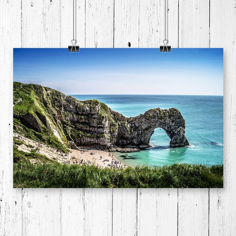 Tablou Durdle Door Cliffs Dorset Seascape, 42 x 59 cm chilipirul-zilei imagine noua