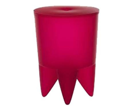 Taburet Bubu, plastic, rosu, 32,5 x 44 cm