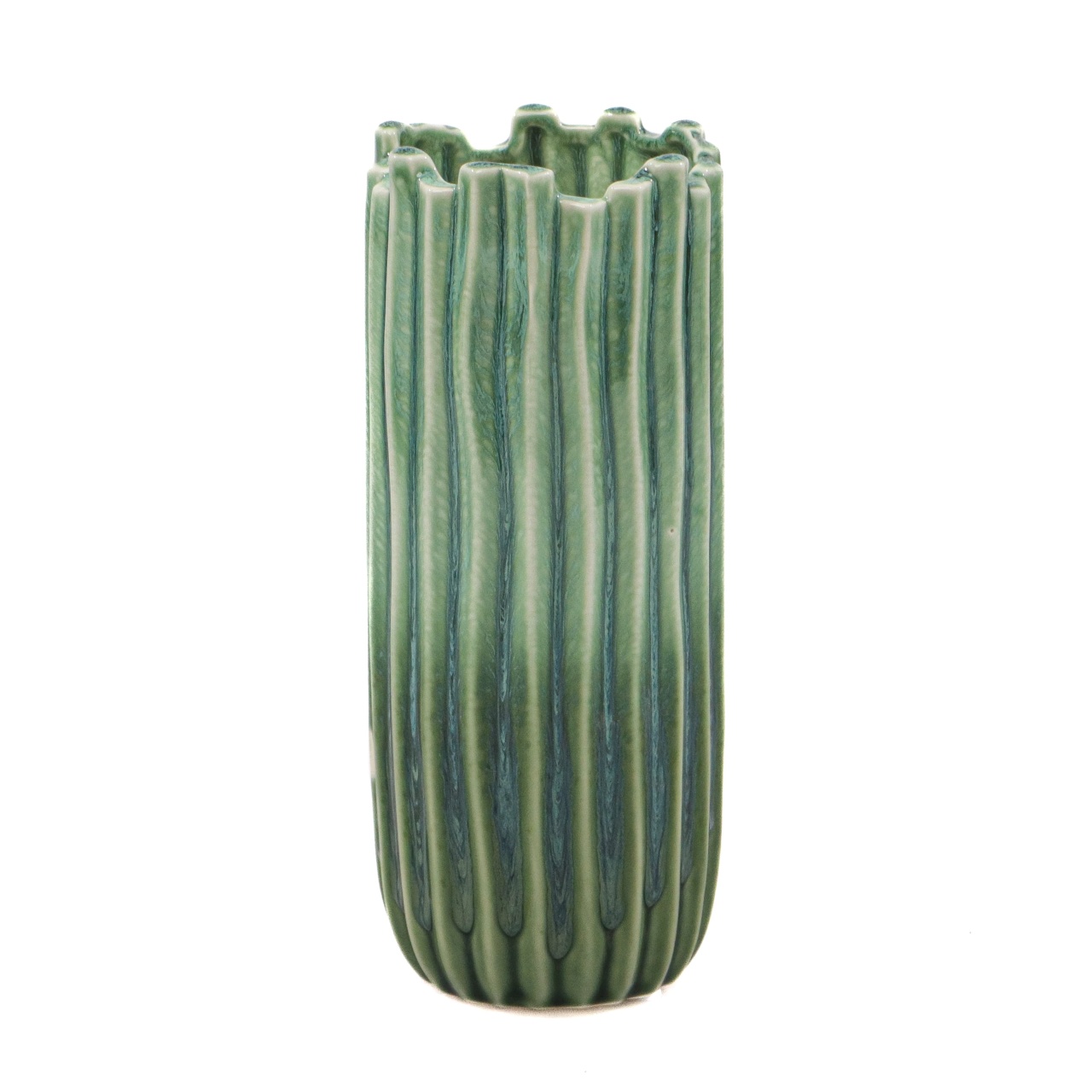 Vaza Algae, Ceramica, Verde, 22cm