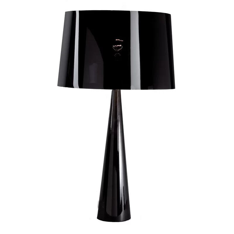 Veioza Anthonyson, metal/plastic, negru/crom, 57,5 x 33 x 33 cm