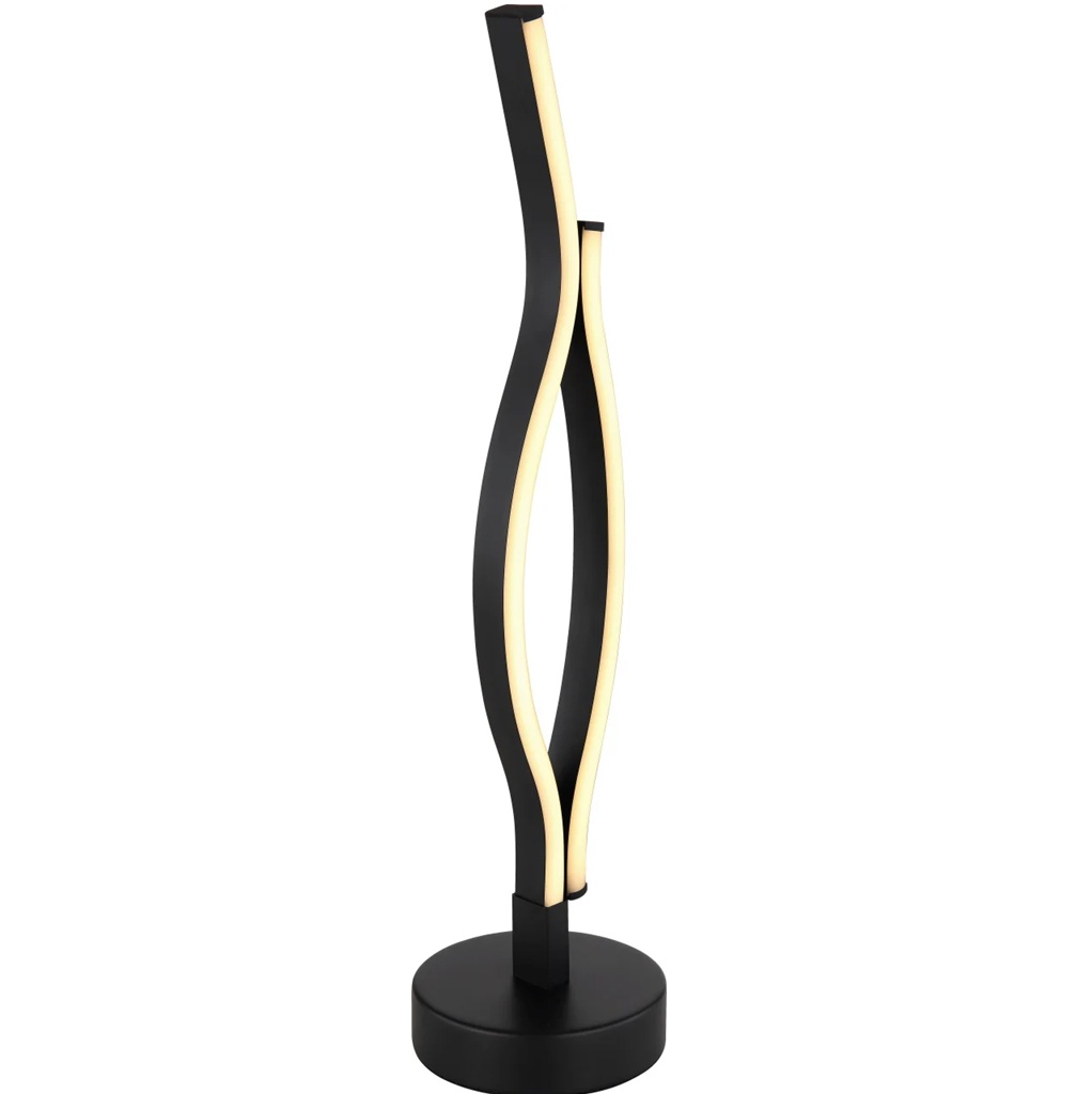 Veioza Relo, LED, metal/plastic, negru, 12 x 47 cm