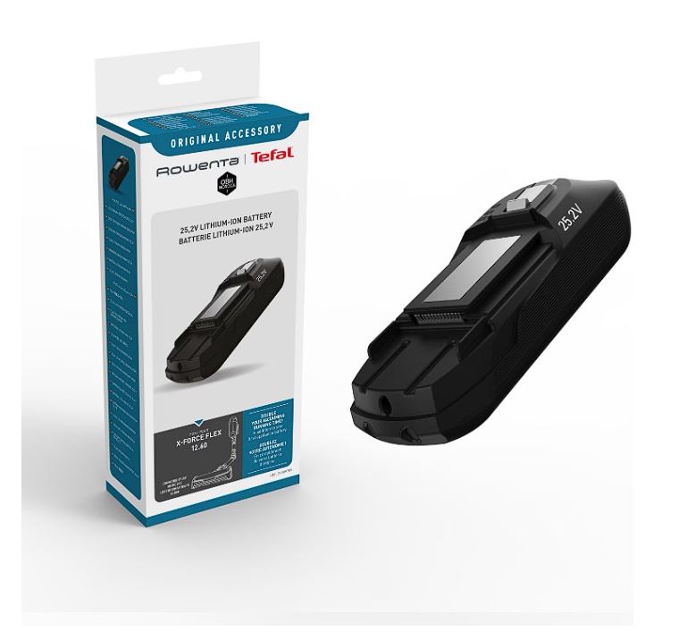 Acumulator litiu-ion de 25.2V Rowenta ZR009705, pentru aspirator vertical Rowenta X-Force Flex 12.60 RH98Cxx, RH98Axx, Resigilat, Grad A