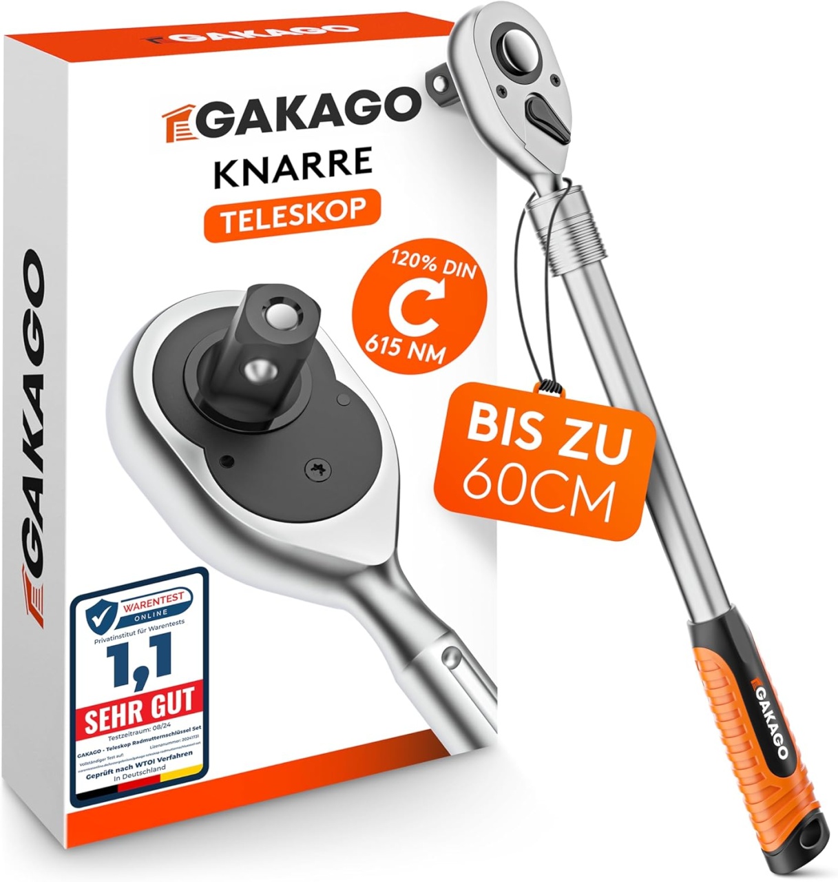 Antrenor extensibil cu clichet Gakago, 1/2