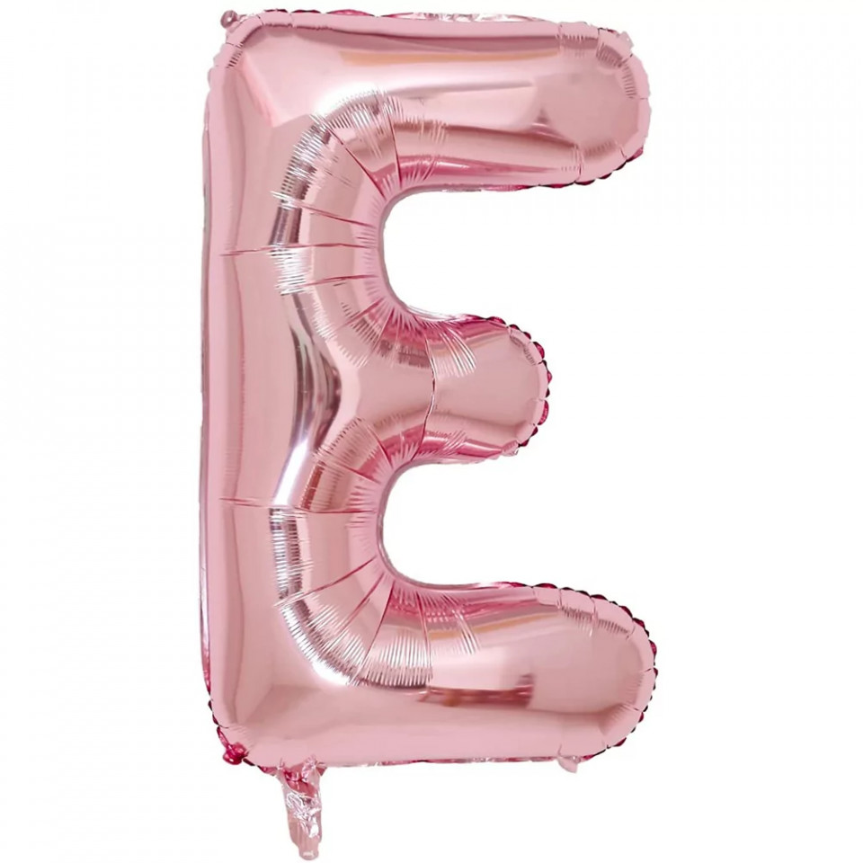 Balon aniversar Maxee, litera E, roz, 40 cm chilipirul-zilei.ro/ imagine 2022 by aka-home.ro
