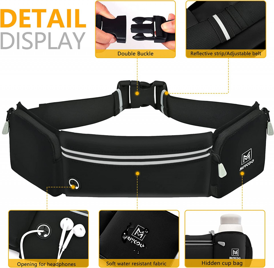 Poze Borseta pentru sport MIYCOO, textil, negru, 52 cm