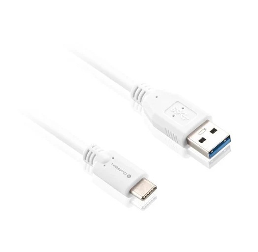 Cablu de incarcare si transfer de date GoGEN USB / USB-C, incarcare rapida, 1 m, alb