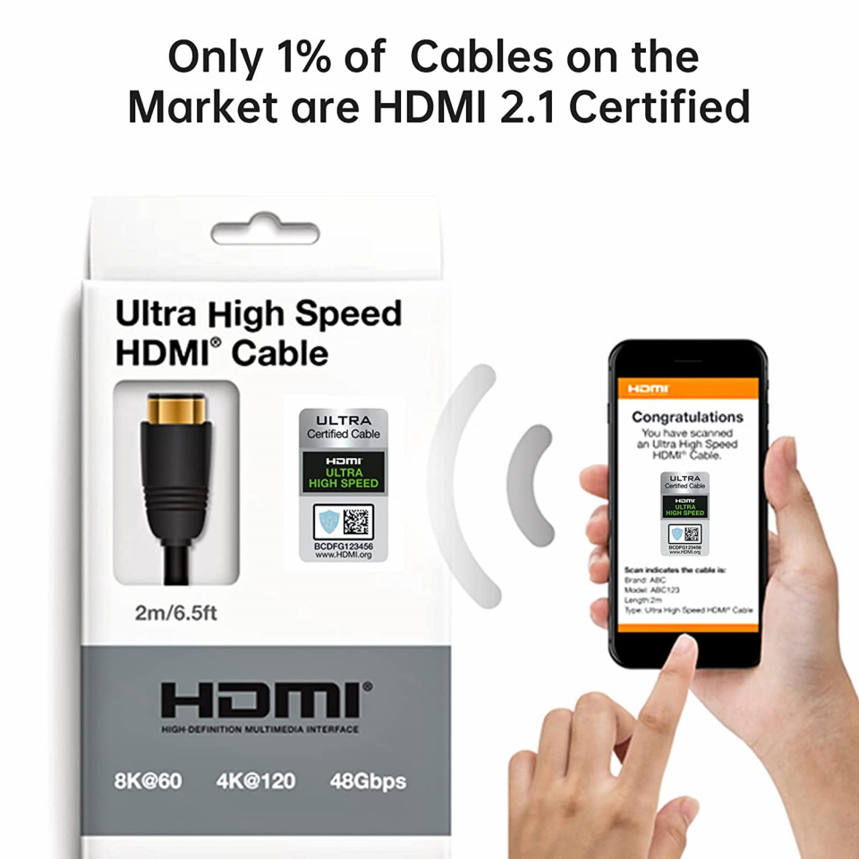 Cablu HDMI BRIDGEE, 8K, negru, 2 m