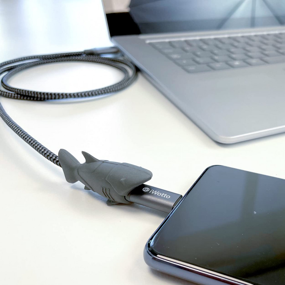 Cablu USB tip C Iwotto, USB 3.0, gri, 1 m
