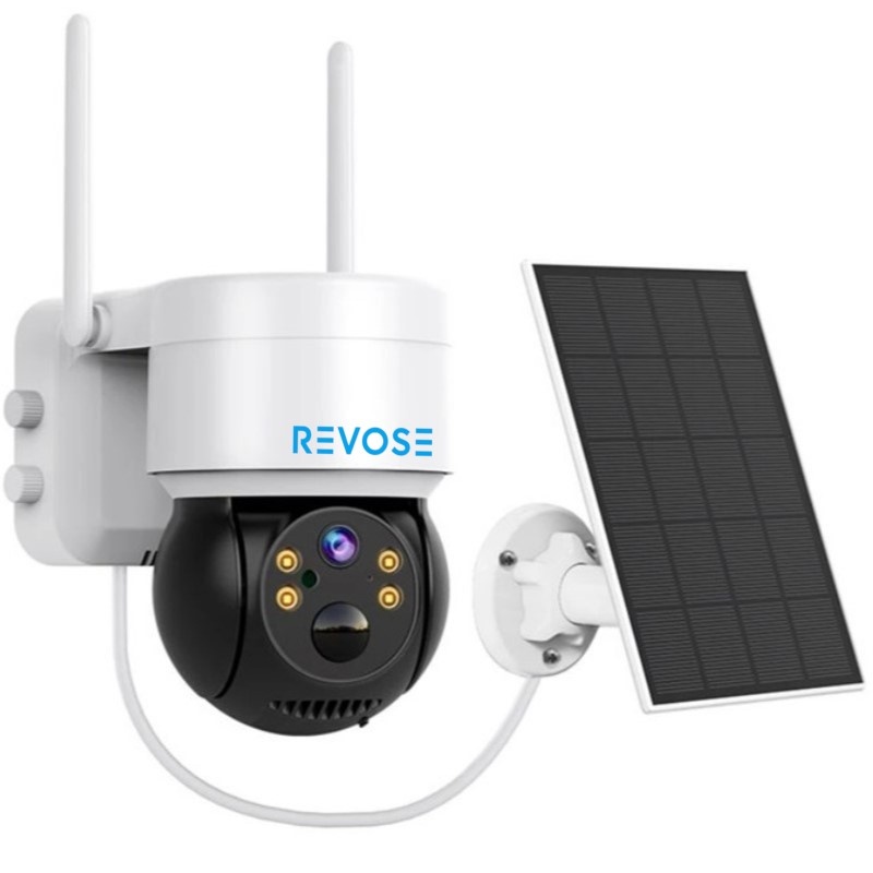 Camera Solara de Supraveghere Video REVOSE™ 5MP 2560x1920, Aplicatie Dedicata, Intelligent Tracking, PTZ, WIFI, Lan, AP hotspot, Micro SD, Rotire,