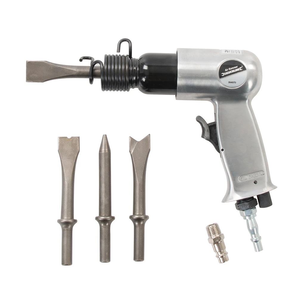 Ciocan pneumati cu accesorii Silverline, 5 bucati