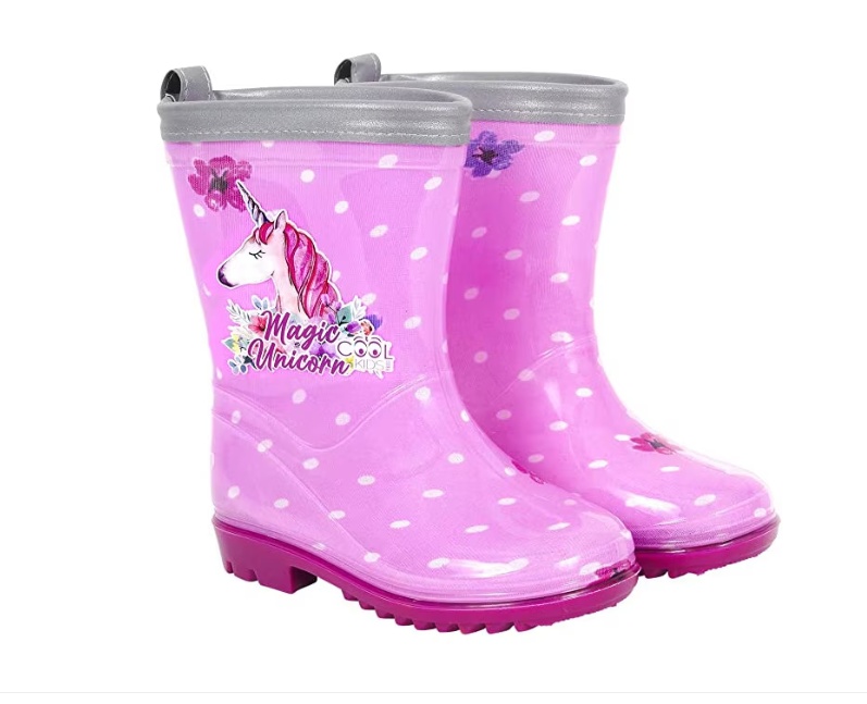Cizme de cauciuc Perletti magic unicorn marime 24 25 roz