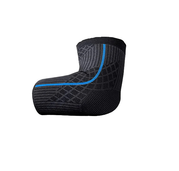 Compresie pentru cot Glsety, textil, negru/albastru, XL