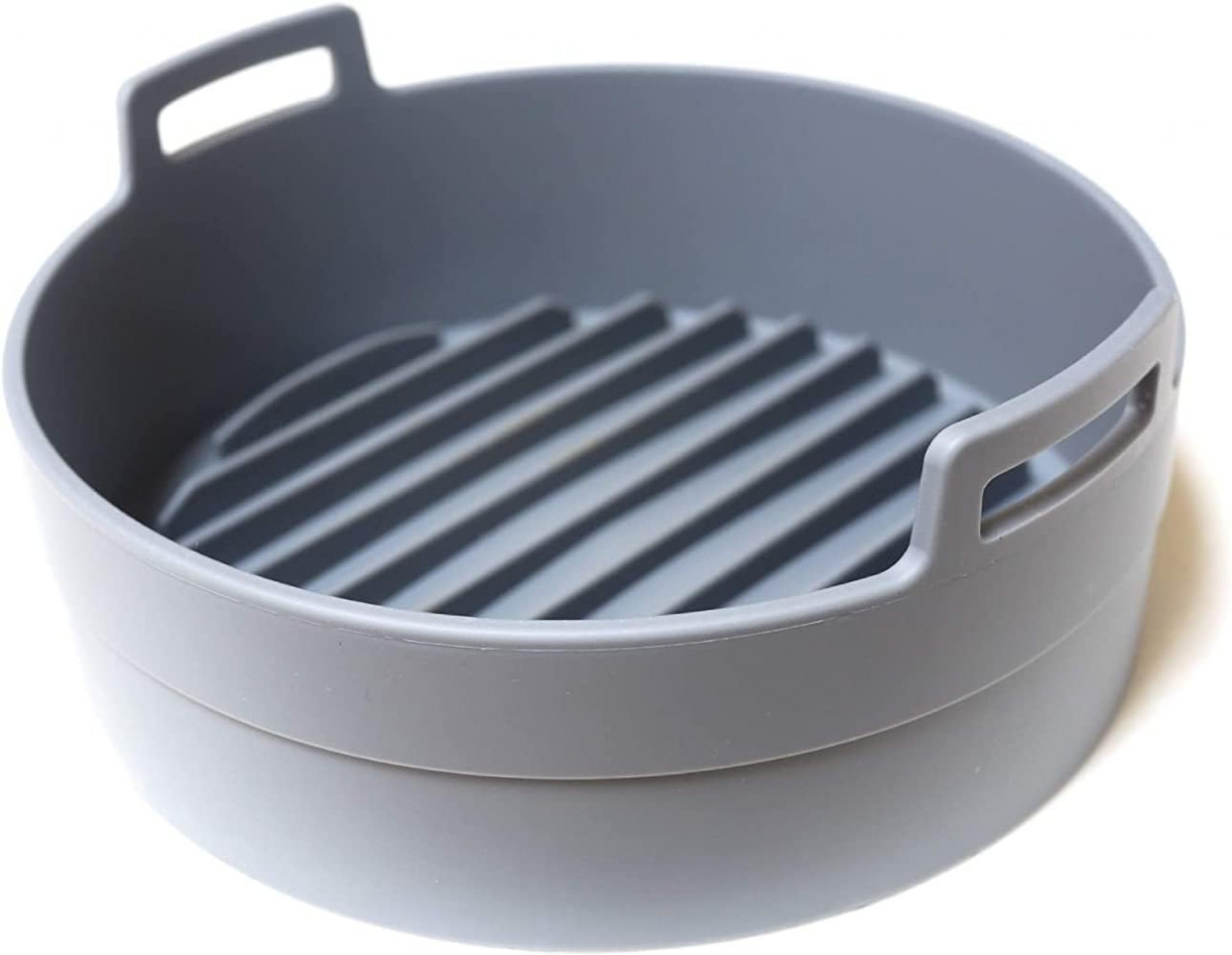 Cos pentru friteuza cu aer PRUMI, silicon, gri, 22 cm