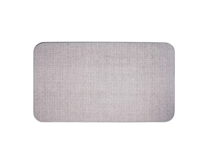Covor de intrare Seekua, cauciuc/textil, gri deschis, 43 x 75 cm