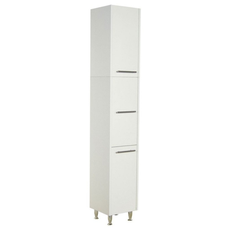 Dulap baie tip coloana GN0201, 3 compartimente, picioare reglabile, 30x180x30 cm