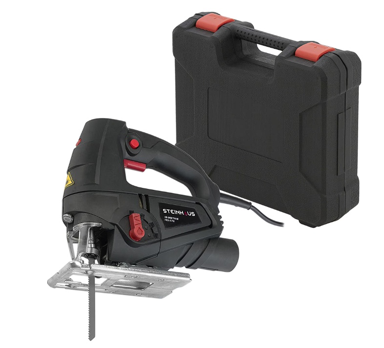 Fierastrau pendular Steinhaus PRO-JS710, 710W, 3000 RPM + Sina de ghidaj, 2 lame, Cutie de plastic, Resigilat, Grad A