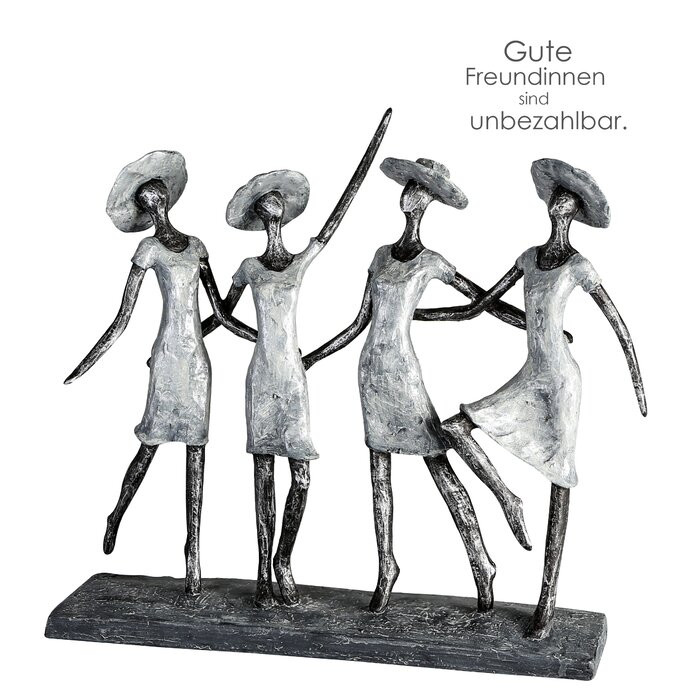 Figurina Renfroe, plastic, antracit, 34 x 34 x 37 cm