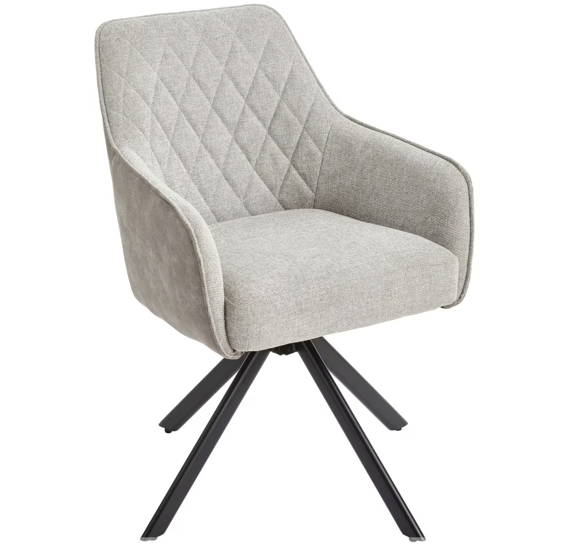 Fotoliu rotativ Livetastic din material textil țesut, maro / bej, 60/87/65 cm