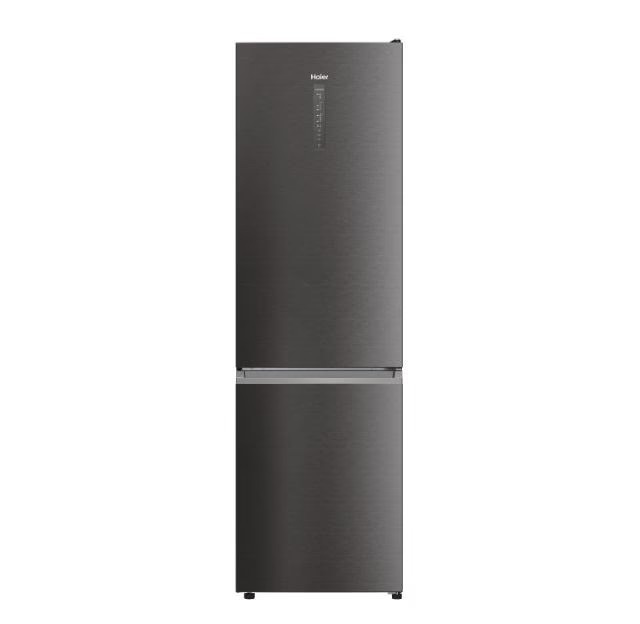 Frigider Combinat Haier, 2D 60 Seria 3, 2 uși, No Frost, Clasa D, LED, Dark Inox, cu ambalaj deteriorat