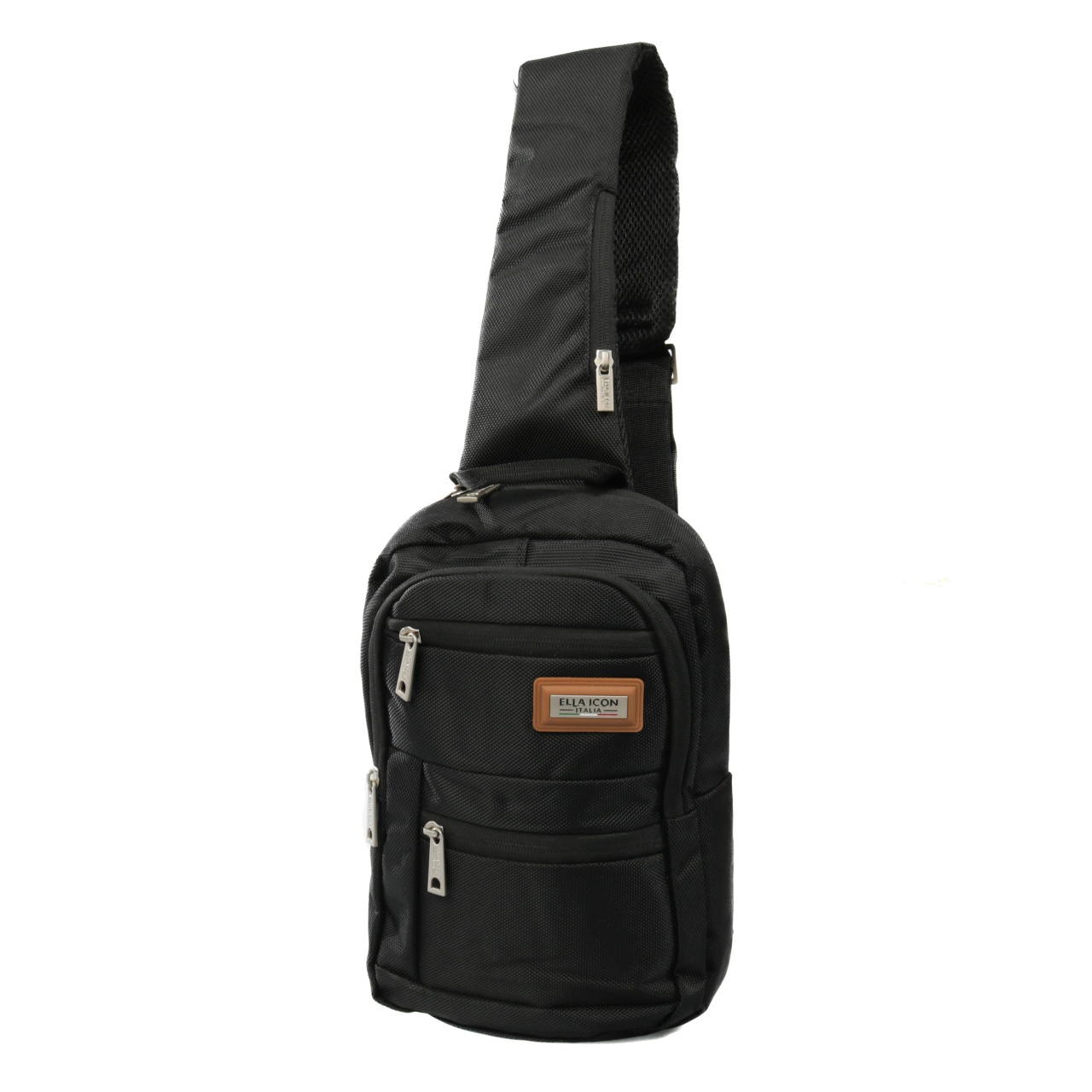 Geanta de umar crossbody, Atena, Negru, 38x22x8 cm
