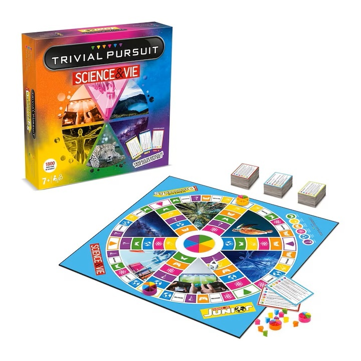 Joc de societate, Trivial Pursuit, Science&Life Quiz, +7 ani, Multicolor, resigilat