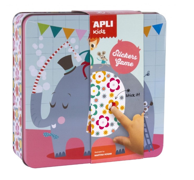 Joc educativ cu stickere Apli - Animale