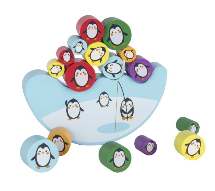 Joc educativ pinguini APLI - Balance, 16 piese