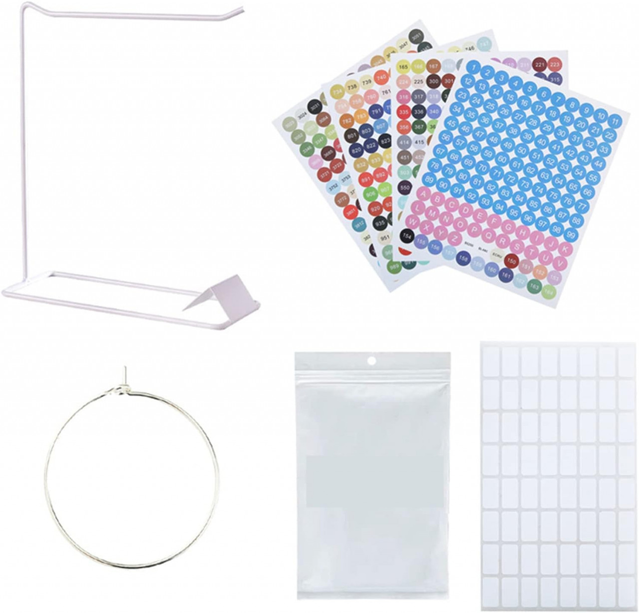 Kit de depozitare/etichetare pentru pictura cu diamante Gukasxi, metal/plastic/hartie, multicolor