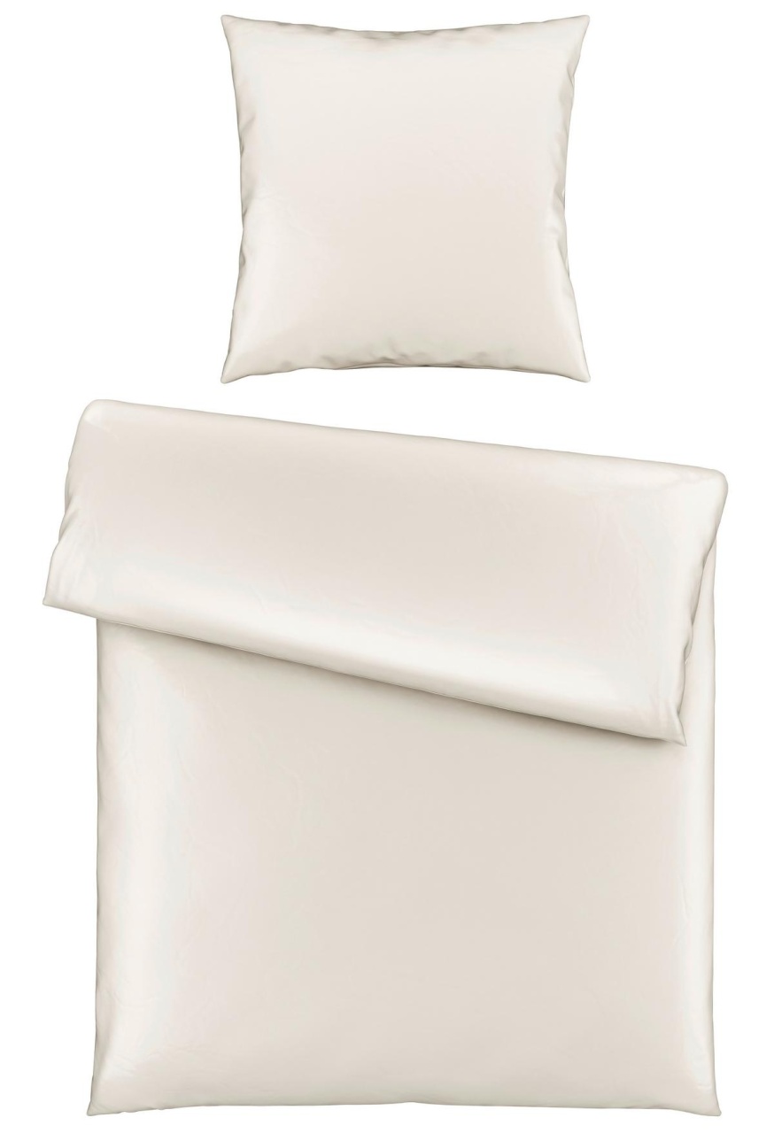 Lenjerie de pat Bio-Lisa Uni , alb-gălbui, aprox. 135x200cm