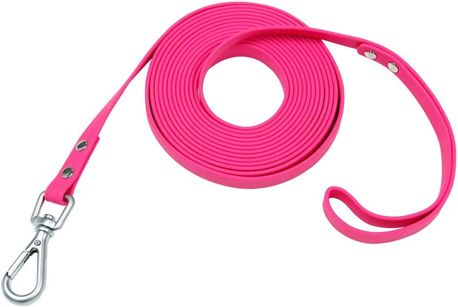 Lesa pentru caine Nimble, zinc/nailon, argintiu/roz, 9,2 m