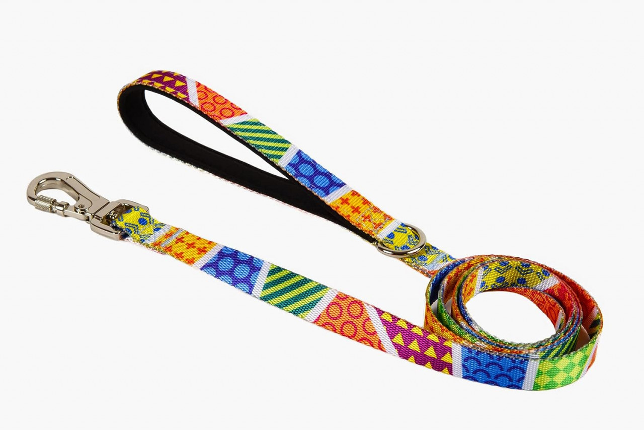 Lesa pentru caini cu încuietoare de siguranță 360°ASTORPET, poliester/metal, multicolor, 1,5 m, marimea M