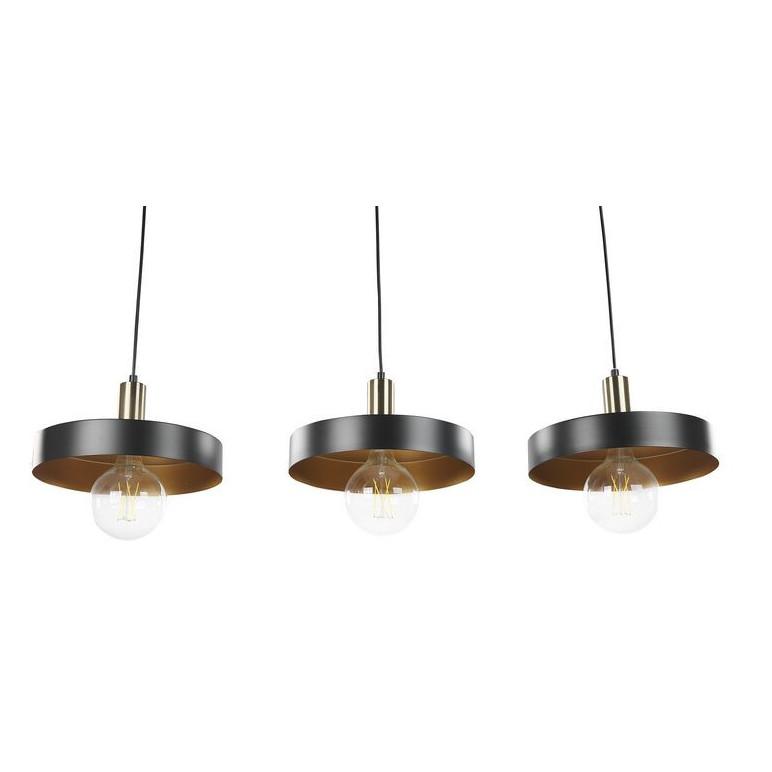 Lustra tip pendul Harena, metal/acril, negru/auriu, 118 x 130 x 30 cm