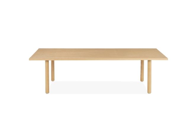 Masa de cafea Annelise, lemn masiv/MDF, natur, 140 x 70 x 37,5 cm
