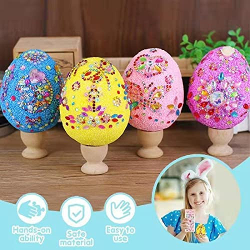 Poze Ou de paste cu accesorii pentru ornat Ding Yongliang, polistiren, multicolor, 9,1 x 6,3 cm