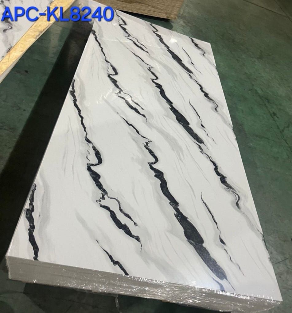 Panou Decorativ Imitatie Marmura, PVC, 1220 x 3 x 2700 mm