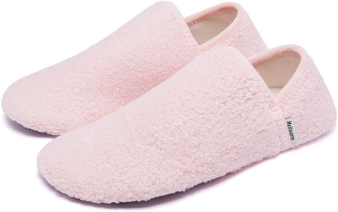 Papuci de casa unisex Heiiwarm, plus/cauciuc, roz, marimea 46/47